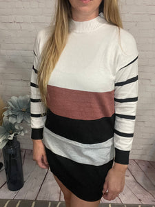 Stripes Sweater Dress